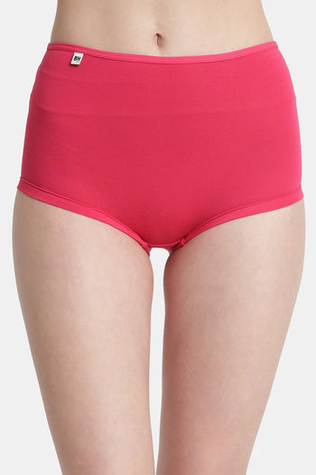 Buy Bleeding Heart High Rise Full Coverage Boyshort - Magenta at Rs.279  online