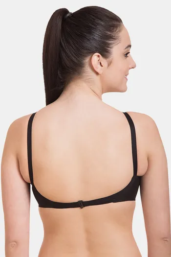 Belle Single Layered Non Wired Full Coverage Sag Lift Bra - Black
