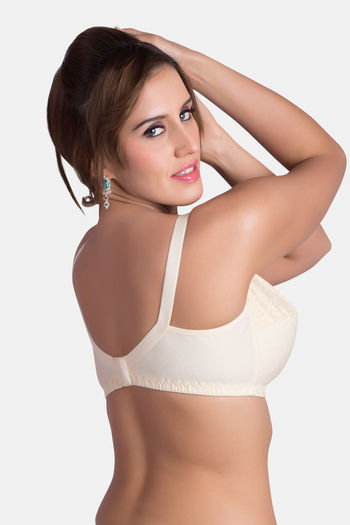 Buy Rajnie Double Layered Non Wired Full Coverage Minimiser Bra - Pink at  Rs.636 online