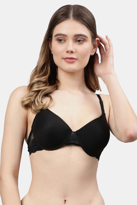 Cukoo Padded Wired Full Coverage T-Shirt Bra - Red