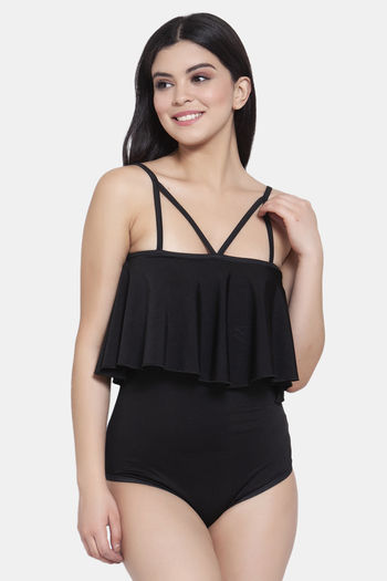 Buy Cukoo Slip-On Swimdress With Removable Pads - Black