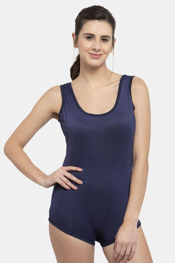 Buy Cukoo Slip-On Swimdress With Removable Pads - Blue at Rs.893 online
