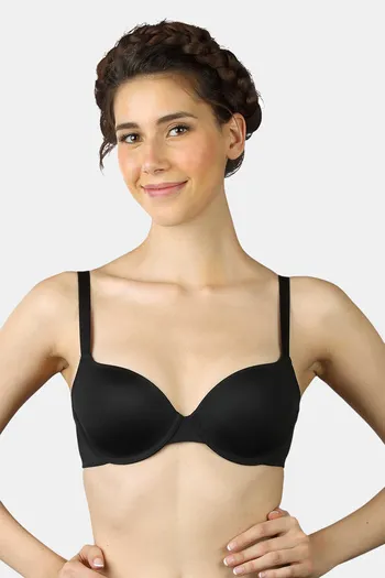 Buy Triumph Padded Wired Medium Coverage T-Shirt Bra - Black at Rs.1199  online