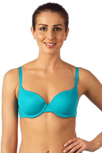 Buy Triumph Padded Wired Medium Coverage T-Shirt Bra - Skin at Rs.1199  online