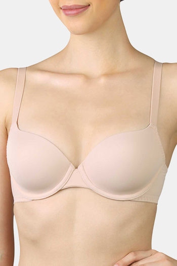 Buy Wave Fashion- Women's Every Day's Padded Underwired Demi Bra T Shirt  Padded Underwired Pushup Bra Beige Online at Best Prices in India - JioMart.