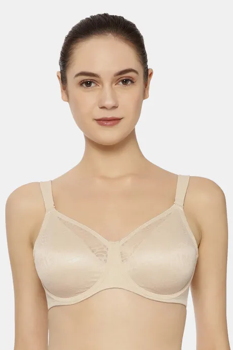 Triumph Beige Lace Work Non-Padded Front open Bra Price in India, Full  Specifications & Offers