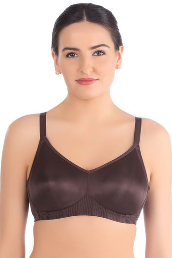 Buy Triumph Single Layered Non Wired Full Coverage Minimiser Bra - Brown at  Rs.1169 online