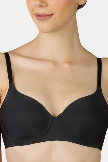 Buy Zivame Wonderwire Padded Wired 3/4th Coverage T-Shirt Bra - Wedgewood  at Rs.1495 online