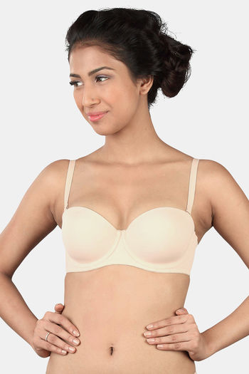 Buy Triumph Padded Wired Medium Coverage T-Shirt Bra - Skin at Rs.1299  online