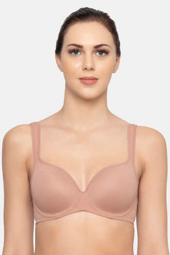 Buy Triumph Padded Wired 3/4th Coverage T-Shirt Bra - Toasted Almond