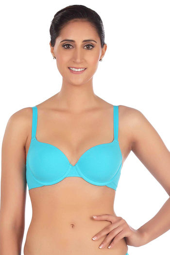 INTIMATES Blue Padded Under-Wired T-shirt Bra |167644003-Twilight-Blue