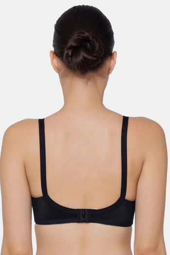 Buy Triumph Single Layered Non Wired Full Coverage Super Support Bra - Black  at Rs.949 online