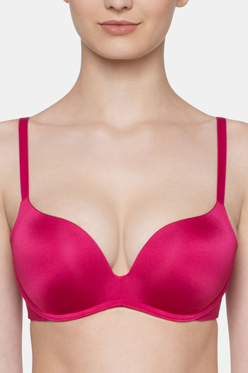 Buy Triumph Padded Wired Medium Coverage Push-Up Bra - Electric Raspberry  at Rs.1619 online