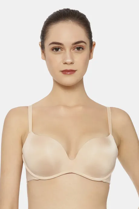 Buy Triumph Padded Wired Medium Coverage Push-Up Bra - Neutral