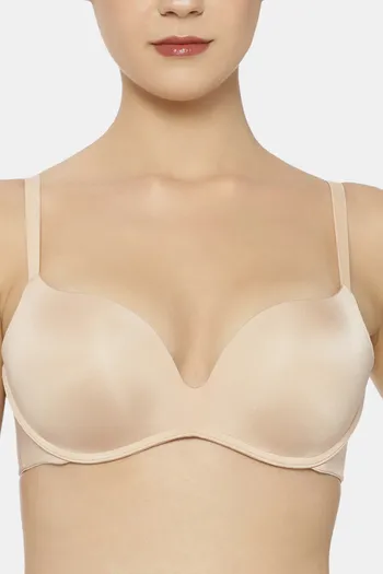 Buy Triumph Padded Wired Medium Coverage Push-Up Bra - Neutral Beige at  Rs.1799 online