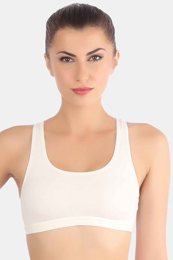 Buy Triumph Double Layered Non Wired Full Coverage Tube Bra - White at  Rs.799 online