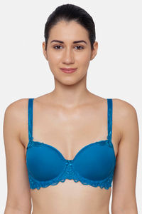 Buy Triumph Modern Finesse 01 Wired Padded Spacer Cup T-Shirt Bra - Mykonos Blue