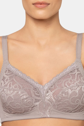 Buy Triumph Double Layered Non Wired Medium Coverage T-Shirt Bra - Feather  at Rs.1259 online