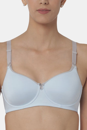Buy Triumph Padded Non Wired Full Coverage Maternity / Nursing Bra - Skin &  Light Combination at Rs.1299 online