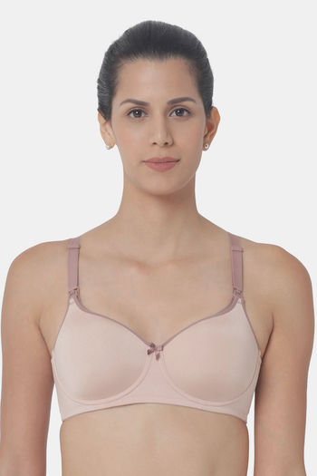 Buy Triumph Padded Non Wired Full Coverage Maternity / Nursing Bra - Skin &  Light Combination at Rs.1299 online