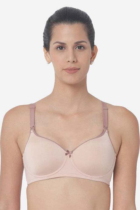Buy Triumph Single Layered Non Wired Full Coverage Maternity / Nursing Bra  - Magnolia at Rs.1049 online