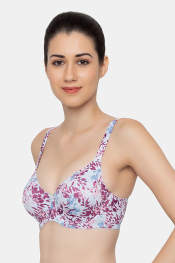 Zivame True Curv Double Layered Non Wired Full Coverage Minimiser Bra -  Limoges
