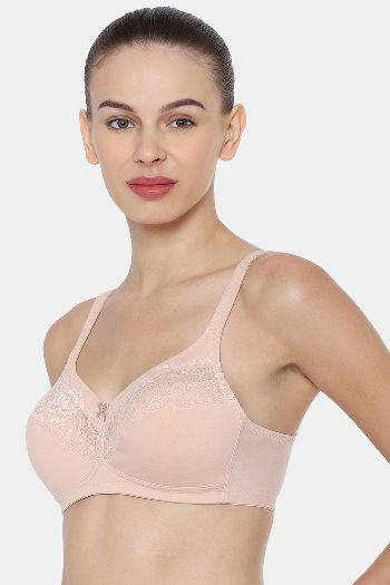 Buy Triumph Single Layered Non Wired Full Coverage Minimiser Bra - Deep  Water at Rs.1169 online