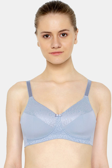 Buy Triumph T-Shirt Bra Shiny Seamless Detachable Straps Padded Wireless  Multiway Tshirt Bra - Grey online