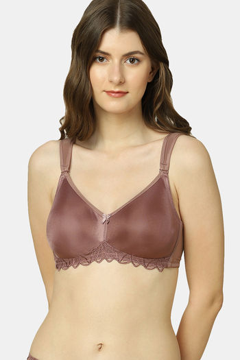 Buy Triumph Double Layered Non Wired Full Coverage Minimiser Bra - Rose  Brown at Rs.1899 online