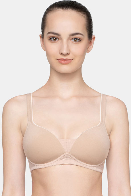 Soft Invisible Non-Wired Padded Bra in Smooth Skin