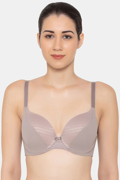 Triumph Padded Non Wired Full Coverage Super Support Bra - Coffee Sugar