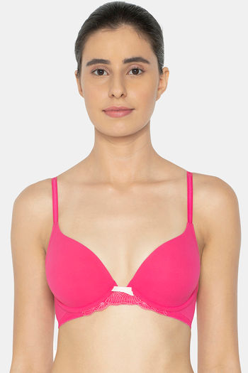Buy Triumph Padded Wired Medium Coverage T-Shirt Bra - Cameo