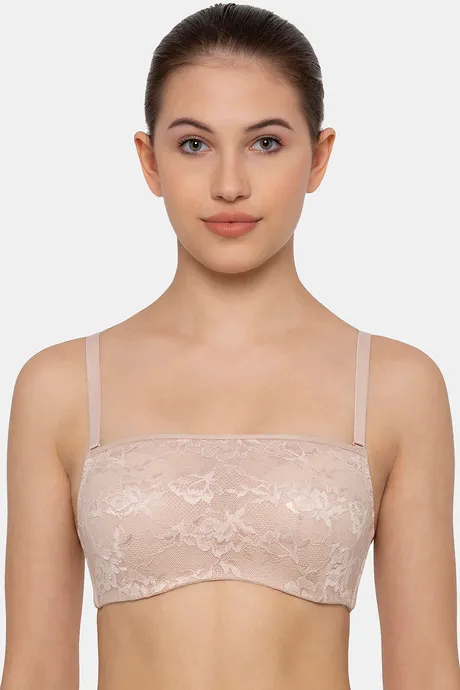 Buy Triumph Padded Wired Medium Coverage Tube Bra - New Beige at Rs.1529  online