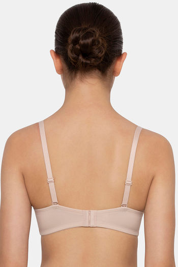 Buy Triumph Padded Wired Medium Coverage Tube Bra - New Beige at