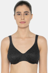 Buy Triumph Elegant Cotton Wired Non Padded Shape And Support Classics  Bra - Black