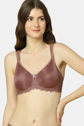 Buy Triumph Double Layered Wired Full Coverage Minimiser Bra - Rose Brown  at Rs.1899 online