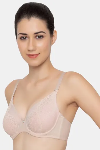 Buy Triumph Padded Wired Full Coverage T-Shirt Bra - New Beige at Rs.1709  online