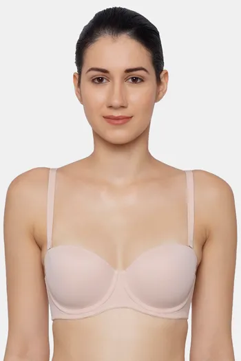 Buy Triumph Padded Wired Medium Coverage T-Shirt Bra - Neutral Beige at  Rs.1299 online