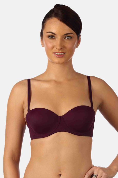 Buy Triumph Padded Wired Medium Coverage T-Shirt Bra - Purple at Rs.1399  online