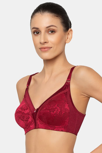 Triumph Double Layered Non Wired Medium Coverage T-Shirt Bra - Rumba Red