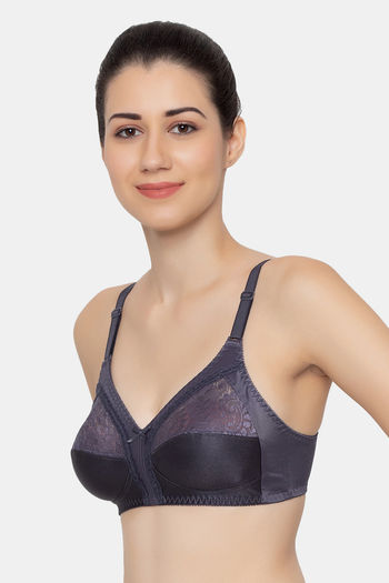 Low-back Aimly Women's Grey-107 Cotton Non-Padded Non-Wired Bra, Plain at  Rs 99/piece in Delhi