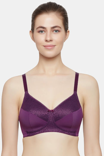 Buy Triumph Padded Non Wired Full Coverage Sag Lift Bra - Plum Purple at  Rs.800 online