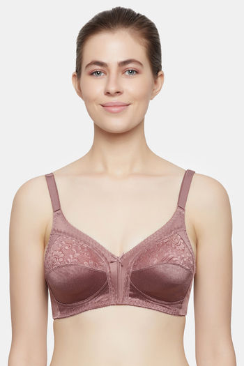 Buy Triumph Single Layered Non-Wired Full Coverage Sag Lift Bra - Rose Brown