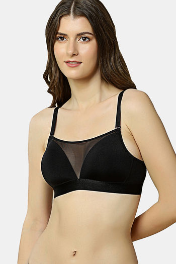 Buy Triumph Padded Wired Medium Coverage Bralette - Black at Rs