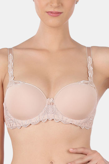 Buy Triumph Padded Wired Medium Coverage T-Shirt Bra - Neutral Beige at  Rs.1599 online