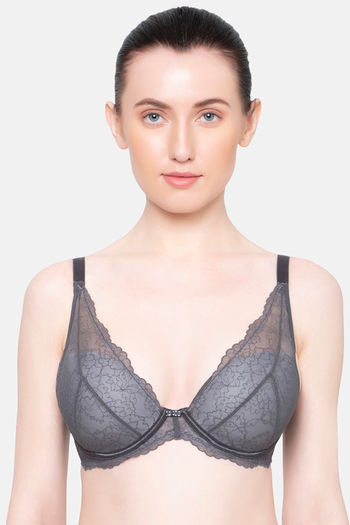 Buy Triumph Padded Wired Medium Coverage T-Shirt Bra - Bluelight Combination