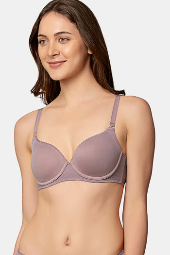 Buy Triumph Padded Wired Medium Coverage T-Shirt Bra - Twilight Grey at  Rs.1619 online