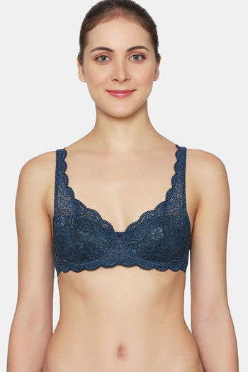 Buy Triumph Padded Wired Medium Coverage Super Support Bra - Russian Green  at Rs.2999 online
