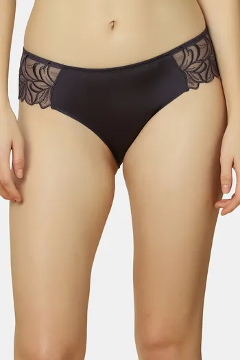 Buy Triumph Black Self Design Hipster Panty for Women's Online @ Tata CLiQ