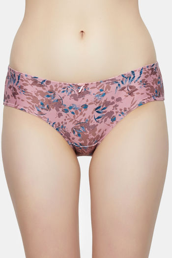 Buy Triumph Mid Rise Chafefree Hipster Panty - Red Dark Combination